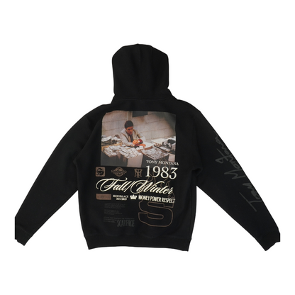 Black Solid Hoodie Pullover