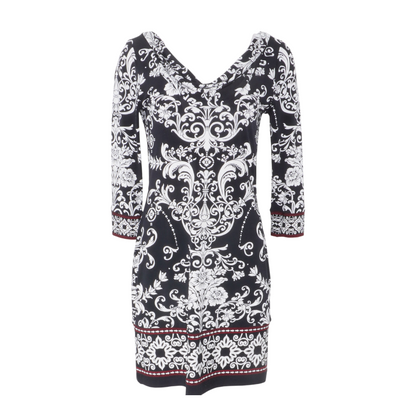 Black Floral Mini Dress