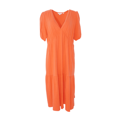 Orange Midi Dress