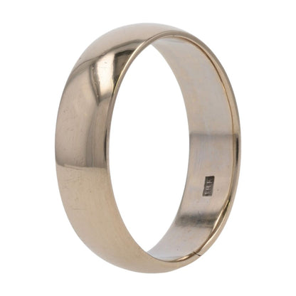 18K Gold 6mm Plain Band