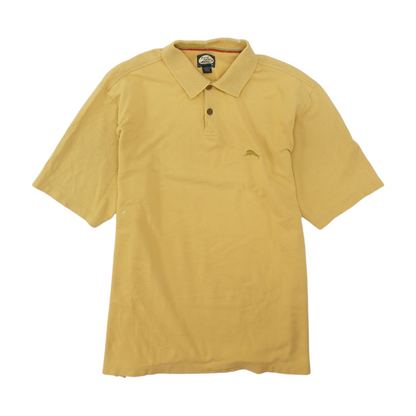 Yellow Solid Short Sleeve Polo