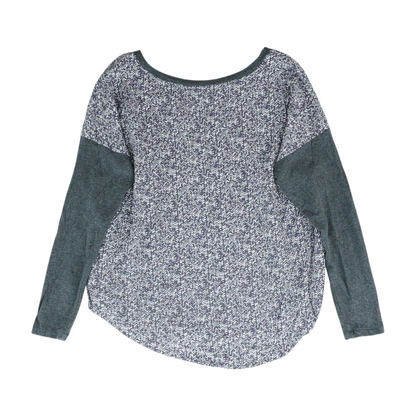 Gray Print Blouse