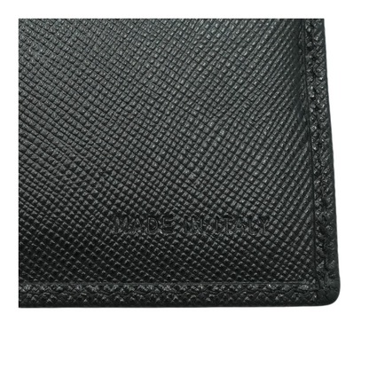 Black Saffiano Leather Bifold Wallet
