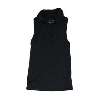 Black Polo Knit Top