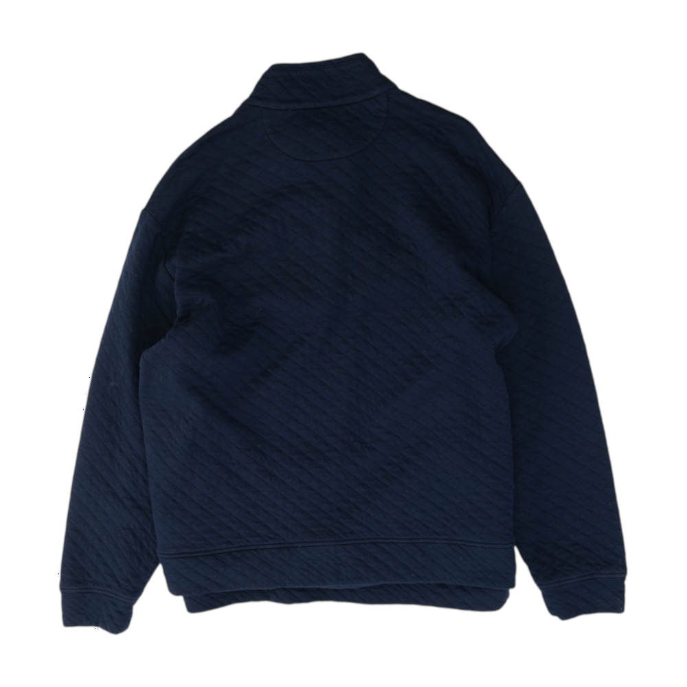 Navy Solid 1/4 Zip Pullover