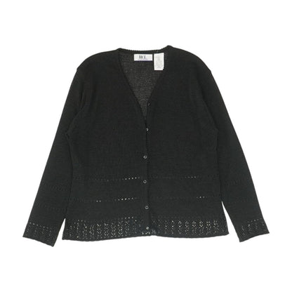 Black Cardigan Sweater