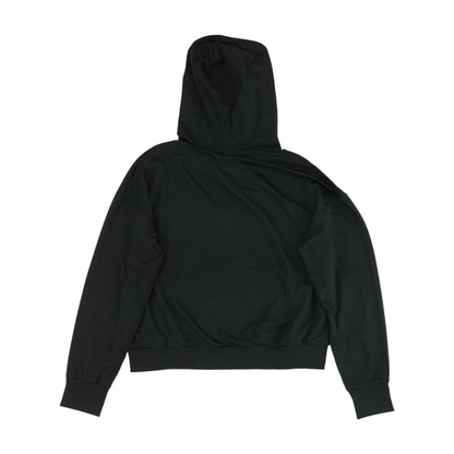 Black Solid Hoodie Pullover