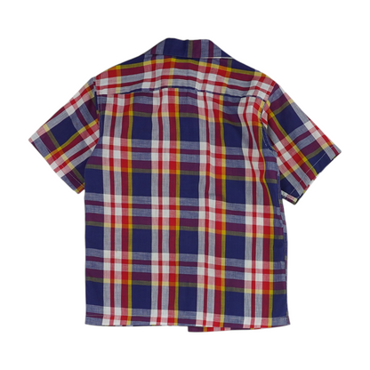 Vintage Multi Plaid Short Sleeve Button Down