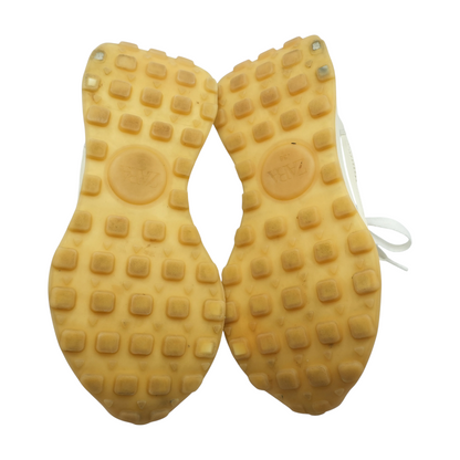 Cream Low-Top Athletic Shoes