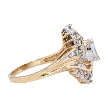 3/8 ctw 10K Yellow Gold Diamond Fashion Ring