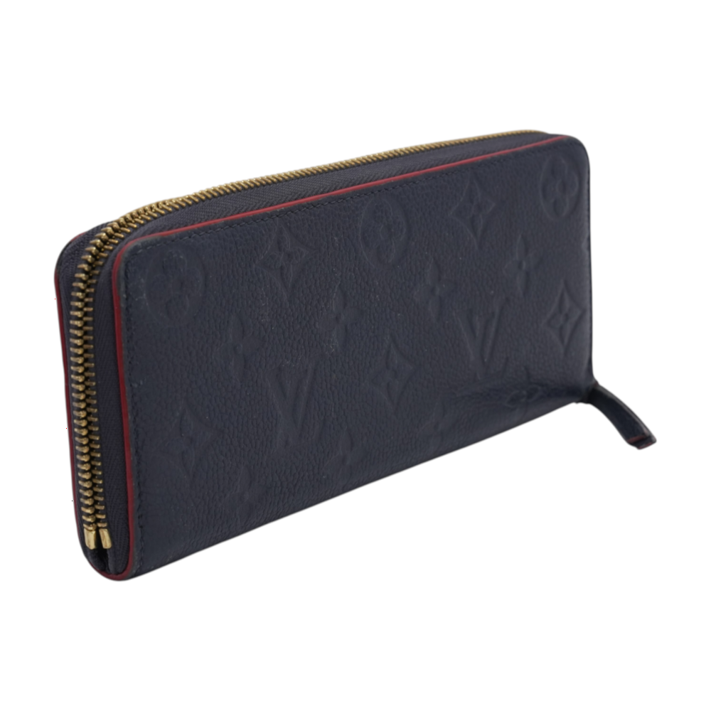 Louis Vuitton Monogram Empreinte Leather Zippy Wallet in Marine Rouge – Image 3