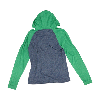 Blue Graphic Hoodie Pullover