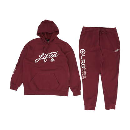 Burgundy Solid Active Set