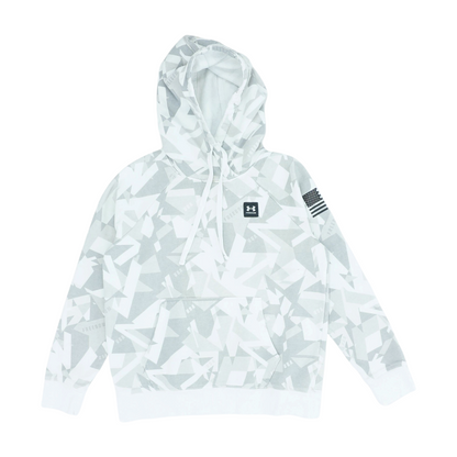 Gray Abstract Hoodie Pullover