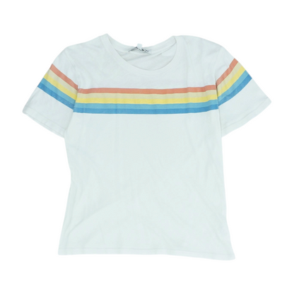 White Color Block T-Shirt