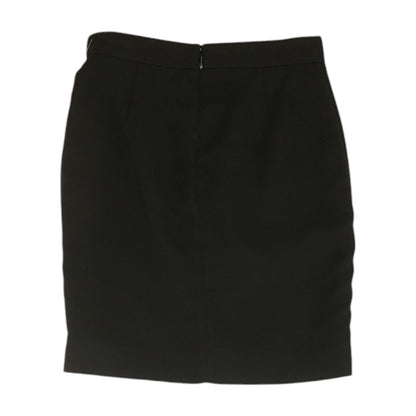 Black Solid Mini Skirt