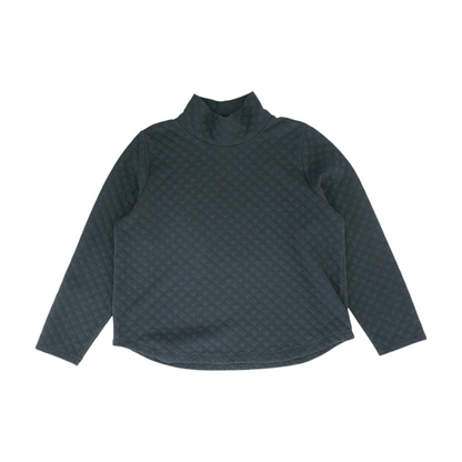 Black Solid Sweatshirt Pullover