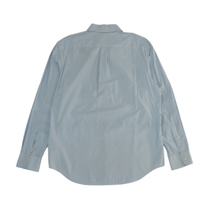 White Check Long Sleeve Button Down