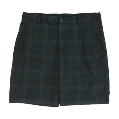 Charcoal Plaid Casual Shorts
