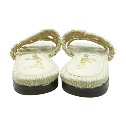 Ivory Flat Sandals