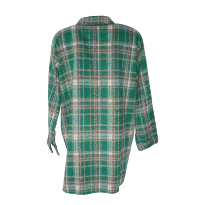 Green Plaid Mini Dress