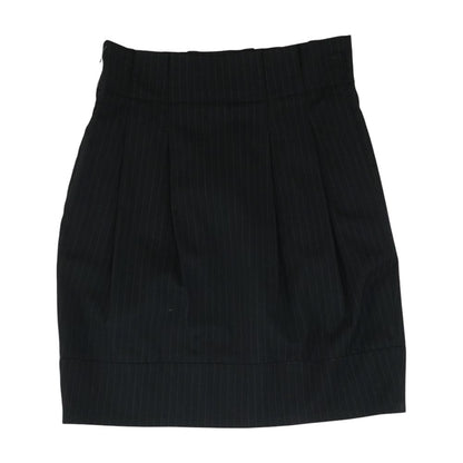 Black Striped Mini Skirt