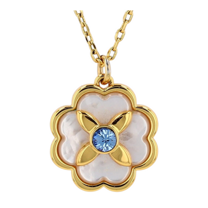 Costume Mother of Pearl Pendant Necklace