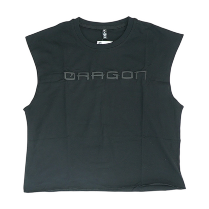Black Solid Active Tank