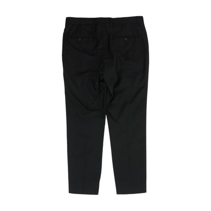Black Solid Dress Pants