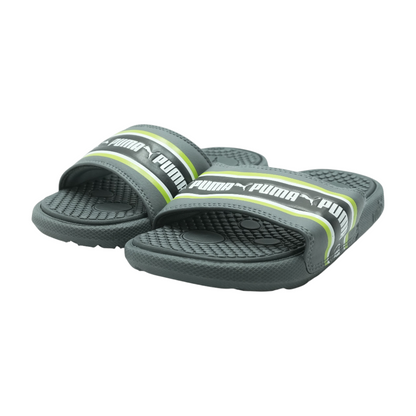 Gray Athletic Slides Shoes