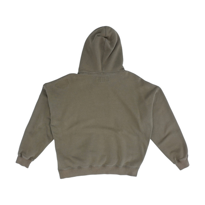 Brown Solid Hoodie Pullover