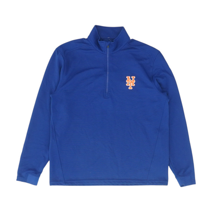 Blue New York Mets Solid 1/4 Zip Pullover