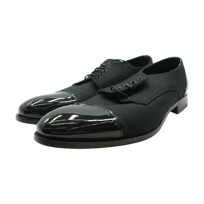 Black Lace-Up Casual Shoes
