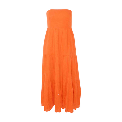 Orange Midi Dress