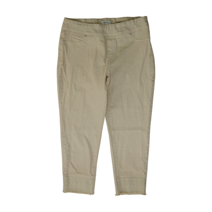 Beige Tapered Pants