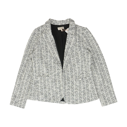 White Print Blazer