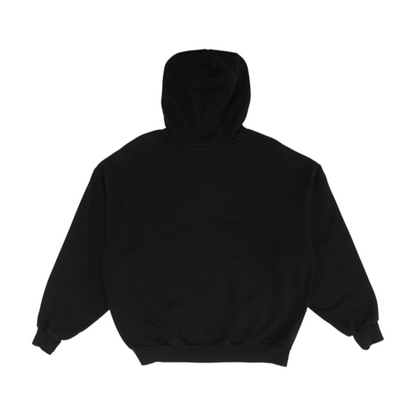 Black Solid Hoodie Pullover