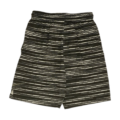 Black Striped Active Shorts