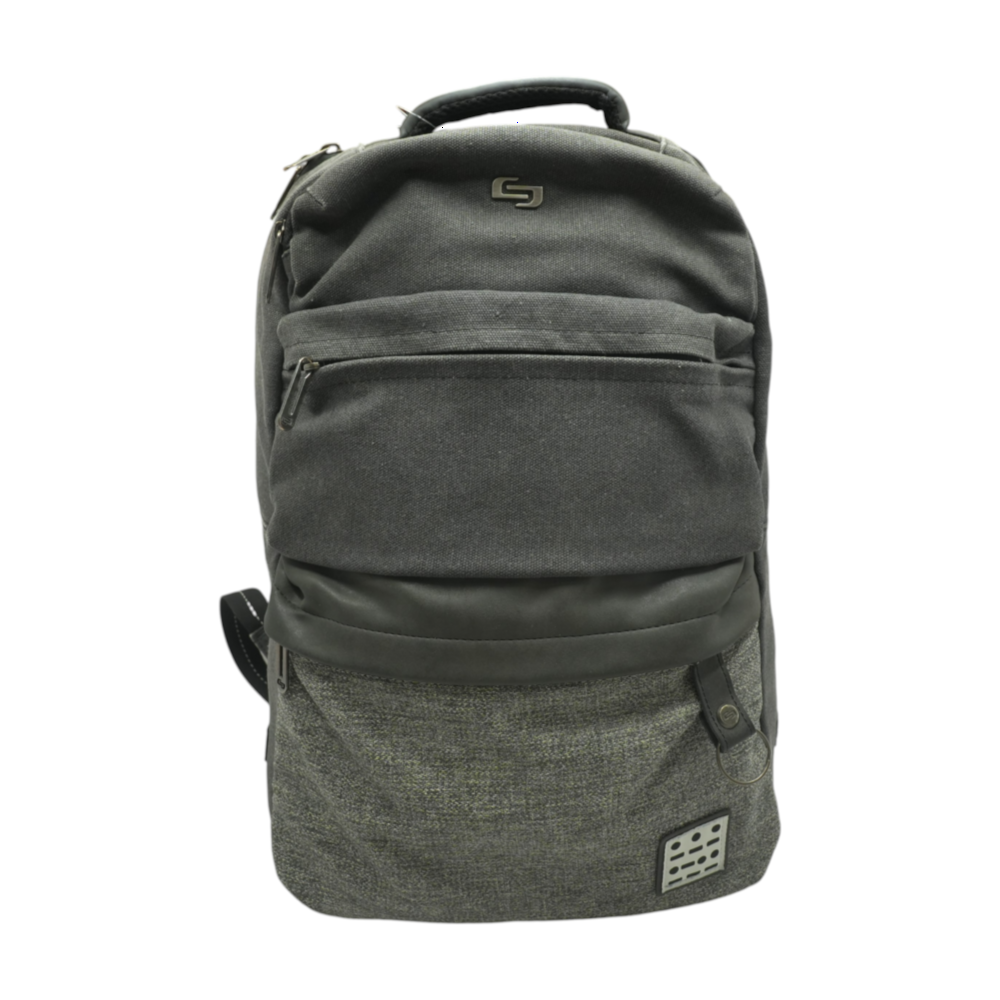 Solo Gray Laptop Backpack – Image 1
