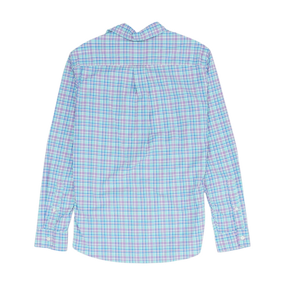 Multi Plaid Long Sleeve Button Down