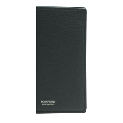 Black Soft Leather T-Line Passport Holder