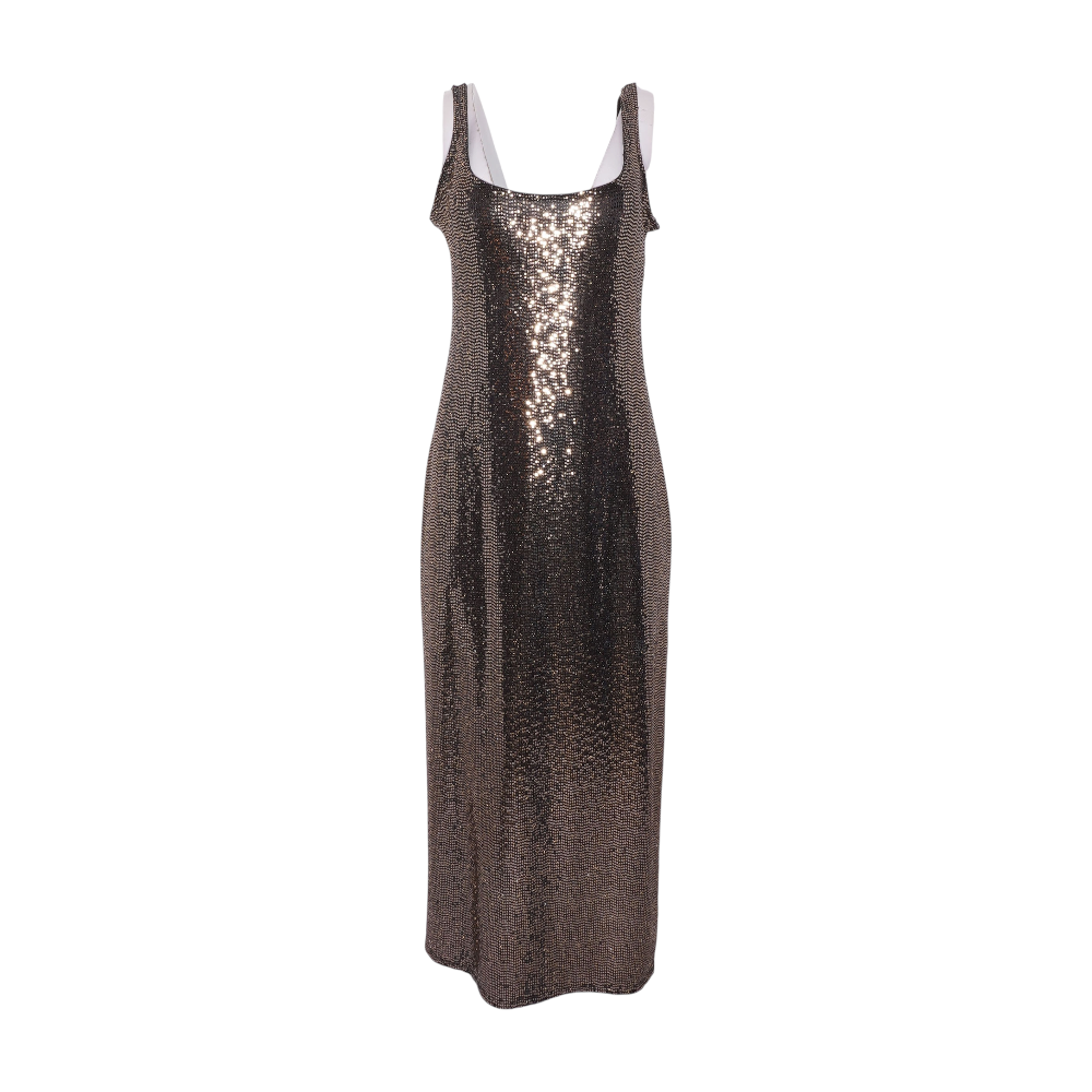 Bronze Midi Dress
