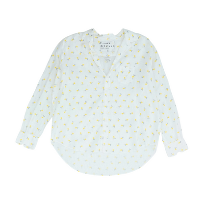 Ivory Graphic Button Down