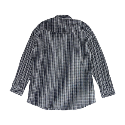 Navy Plaid Button Down