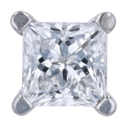 10K White Gold Lab Grown Diamond Stud Earrings