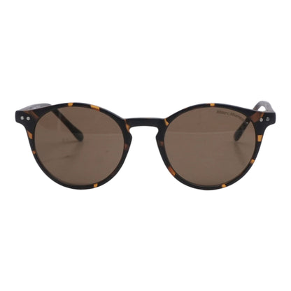 Tortoise Matt Round Sunglasses