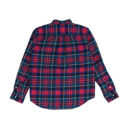 Red Plaid Flannel Button Down