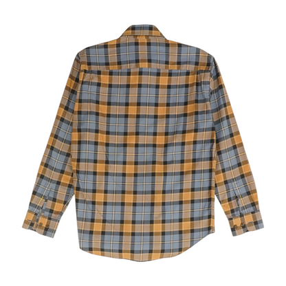 Blue Plaid Long Sleeve Button Down