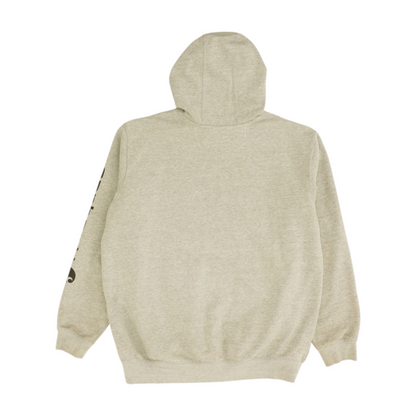 Gray Solid Hoodie Pullover