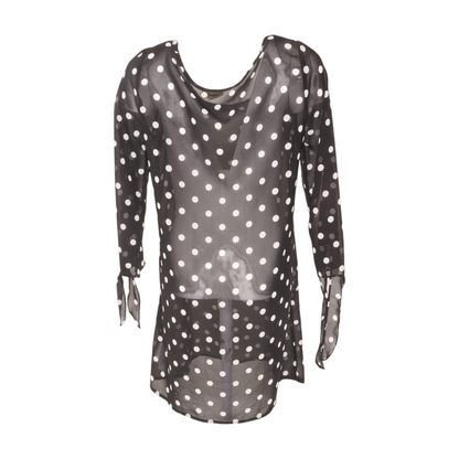 Black Polka Dot Mini Dress